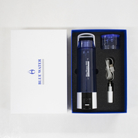 Gourde à eau hydrogénée portable H&CARE Blue Water 900, 480 ml, intelligente, électrique, certifiée CE/KC, fabriquée en Corée