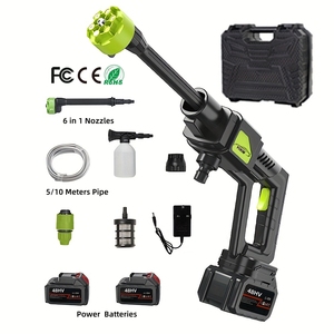 Lave-voiture Pistolet à eau Lave-voiture sans fil <span class=keywords><strong>Batterie</strong></span> au lithium Lave-voiture portable haute pression - Product Image 1
