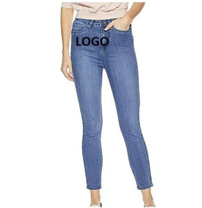 Wholesale Customized Women Denim <b>Jeans</b> Pants Skinny Comfortable Breathable Quick Dry Slim Fit Denim Pants For Sale Customized - Product Image 1