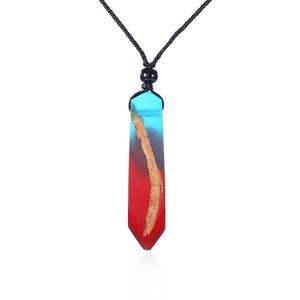 Offre Spéciale déclaration fleur résine bois pendentif collier avec chaîne noire belle conception pour enfants chrétien symbole religieux - Product Image 5