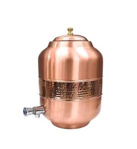 Distributeur d'eau en cuivre pur de qualité supérieure, contenant imprimé marbré, distributeur de stockage d'eau froide pour une bonne santé - Product Image 5