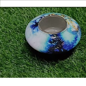 แนวโน้มขายดอกไม้แจกันแก้วออกแบบแฟชั่นโต๊ะพิมพ์แจกันโปร่งใสรอบรูปร่างตกแต่งบ้าน Meena แจกันแก้วรูปไข่ - Product Image 4