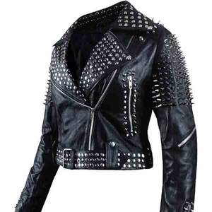 2025 Vintage Premium qualité femmes chauffé en cuir véritable veste forte demande OEM ODM mode avec bouton et lettre décoration - Product Image 6