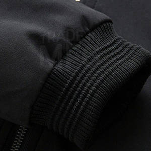 Chaqueta de bombardero de estilo callejero personalizada para hombre, ropa informal de invierno para jóvenes con cuello levantado, recién llegado, suministro directo al por mayor - Product Image 4