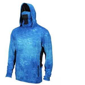 Personalizado al por mayor sublimación pesca Jersey 100% poliéster manga larga nuevo diseño 2025 hombres pesca Sudadera con capucha secado rápido - Product Image 6