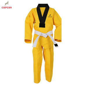 Uniformes de Taekwondo Personalizados de Alta Calidad, Logotipo Frontal, 100% Algodón, Ligeros y Ecológicos, Ropa de Artes Marciales - Product Image 1