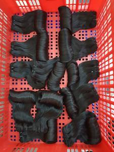 Wholesale <b>2023</b> Bouncy Curly Vietnamese Virgin Remy Hair Machine Double Weft Wavy Style Human Hair Extensions All Colors Suitable - Product Image 6