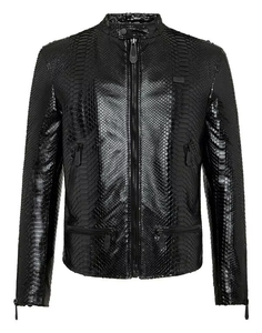 Veste en cuir de crocodile embossé de qualité supérieure, conçue pour un style luxueux, avec du cuir de vache durable et une texture élégante pour une mode intemporelle - Product Image 4