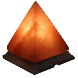 Embrassez la sérénité avec l'élégante lampe au sel de l'Himalaya pyramide naturelle rose clair-Sian Enterprises - Product Image 4