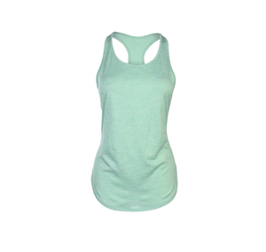 Venta al por mayor logotipo personalizado de punto gimnasio Crop Top para mujeres transpirable estiramiento entrenamiento Regular Fit Yoga ropa camisetas sin mangas - Product Image 5