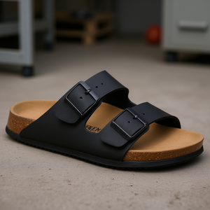 Sandales de sécurité PROF Fitness pour l'Arizona, unisexes, antidérapantes, avec fermeture à boucle réglable, noires, taille 44, certifiées ISO 20347 - Product Image 3