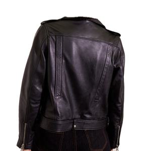 Nouveautés Prix de gros Haute qualité Design Veste en cuir Slim Fitness Confortable Prix avantageux Veste en cuir pour femmes - Product Image 6