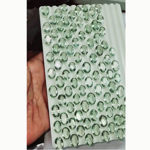 พลอยอะมีทิสต์สีเขียวธรรมชาติ 387 ชิ้น ขนาด 13 มม. ถึง 18 มม. รูปทรงวงรีเหลี่ยมเพชรพลอย น้ำหนักรวม 2885 กะรัต ขายส่ง Iroc คุณภาพสูง พลาซิโอไลต์เจียระไน พลอยหลวม - Product Image 2