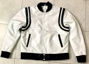 Haute qualité support personnalisé laine cuir Varsity Baseball vestes pour hommes hiver saison automne gros blanc toile Camouflage - Product Image 3