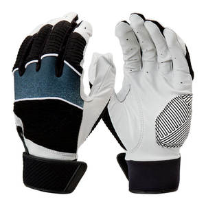 Gants de frappe de baseball en cuir OEM du Pakistan anti-sueur paume poignée flexible maille respirante athlétique adaptée à <span class=keywords><strong>l</strong></span>'entraînement quotidien - Product Image 1