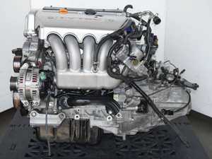 Moteur Acura TSX K24A3 2.4L 4 cylindres, transmission manuelle 6 vitesses, utilisé de 2004 à 2008 - Product Image 1