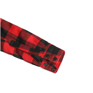 Chemises en flanelle solide 100% coton pour femmes bouton décontracté manches larges couleur et taille personnalisées moto équitation manches longues - Product Image 3