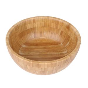 Bol rond en bois de manguier de couleur naturelle fait à la main en gros pour la salade servant des aliments bol à pâte vaisselle plats et assiettes - Product Image 5