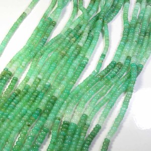 Cuentas de Cristal de Crisoprasa Natural Multicolor de 4.5mm, Grado Superior, Forma Redonda, Lisas, Hilo de 14 Pulgadas, Verde, para Fabricación de Joyería DIY - Product Image 2