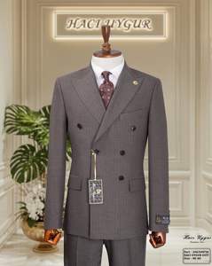 Traje Premium para hombre 80% Lana 20% Poliéster Slim Fit Modern Classic Look para eventos de negocios - Product Image 2