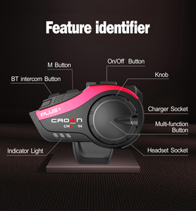 Crown Micro Motorrad Helm <span class=keywords><strong>Intercom</strong></span> Headset mit IPO65 Qualcomm Musik funktionen für 6 Personen <span class=keywords><strong>Intercom</strong></span>/ <span class=keywords><strong>Intercom</strong></span> für Helm - Product Image 3
