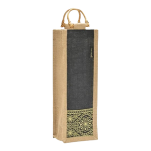 Meilleure vente de sacs à vin en jute personnalisés, porte-bouteille divisé réutilisable logo personnalisé imprimé écologique réutilisable - Product Image 4
