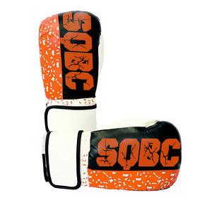 Gants de boxe professionnels pour adultes imprimés sur mesure Gants d'entraînement en cuir gagnants pour compétition MMA imprimés pour l'entraînement au combat - Product Image 4