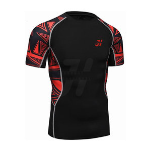 Camiseta de MMA Ligera y Duradera de la Mejor Calidad para Hombre, Corte Ajustado, Transpirable, Spandex/Poliéster, Ropa Deportiva, Prenda de Artes Marciales - Product Image 4
