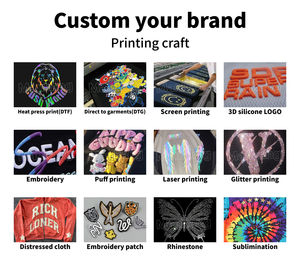 Sudaderas con capucha personalizadas de algodón de los hombres de peso pesado de lujo de calidad Puff impresión de gran tamaño Streetwear pulóver sudaderas con capucha para hombres de alta calidad - Product Image 2