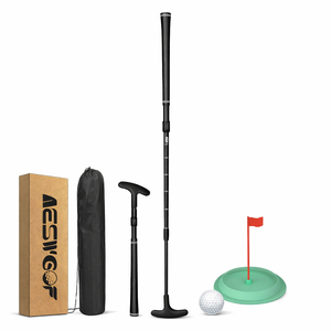 Ensemble de putter de golf réglable avec balle de golf, coupelle de putting et sac de rangement - Portable et facile à ranger - Livraison gratuite - Product Image 1