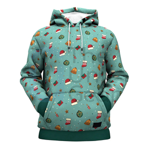 Sudadera con Capucha Unisex Personalizada de Invierno con Diseño Navideño, Informal, 100% Algodón, Transpirable, Gruesa, Elegante y Cómoda para Hombre y Mujer - Product Image 4