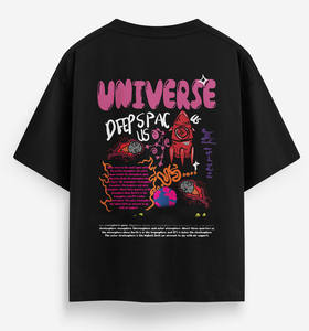 T-shirt en coton surdimensionné 220g avec logo personnalisé, respirant, broderie DTG et sérigraphie pour chemises de printemps pour hommes - Product Image 2