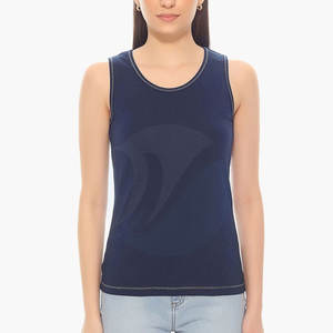 Camiseta sin mangas sostenible de último diseño para mujer, camiseta sin mangas de talla grande para mujer, camiseta sin mangas para mujer al por mayor - Product Image 1