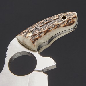 Cuchillo de caza de acero hecho a mano, cuchillo de supervivencia personalizado de acero inoxidable de alto carbono para exteriores con Funda de cuero, hoja fija de espiga completa - Product Image 4