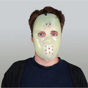 Máscara de Hockey Luminosa Jason Glow in the Dark, Accesorios de Disfraces de Payaso con LED de Plástico para Halloween, Fiestas de Graduación, Máscaras con Forma de Fantasma - Product Image 1