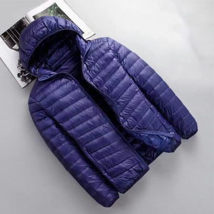 NOUVEAU Blouson matelassé en laine coupe-vent pour homme Style streetwear Capuche Matériel imperméable Logo frontal coupe-vent Livraison DDP - Product Image 5