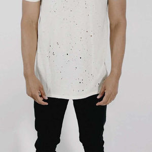 Camiseta desgastada lavada Vintage para hombre al por mayor, ropa de calle de algodón con logotipo personalizado, camiseta para hombre en color sólido - Product Image 4