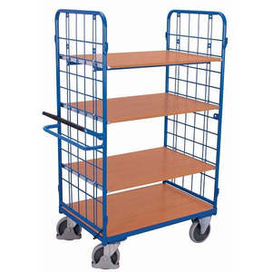 Variofit Shelf Trolley with High Load Capacity 500kg SW Thermoplastic Rubber Tires for <b>Stacking</b> Racks & <b>Shelves</b> - Product Image 1
