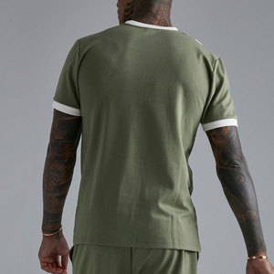 Fashionable Panel <b>T</b>-<b>Shirt</b> with Matching Trousers Comfort Fit High Quality <b>T</b>-<b>Shirt</b> & Pants Combo - Product Image 6