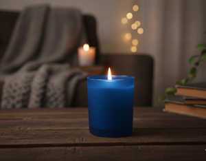 Bougie en verre parfumée givrée de luxe OEM avec couvercle en bois, étiquette/logo personnalisée disponible, meilleur prix pour la vente en gros - Product Image 2