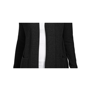 Charter Club Women's <b>Open</b> <b>Front</b> <b>Cardigan</b> Floral Printed Wool Acrylic Casual Long Button Black Size Small for Autumn Winter - Product Image 3