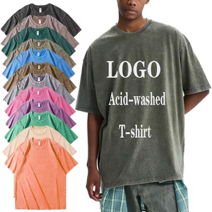 เสื้อยืดคอกลมผู้ชายสไตล์วินเทจ ทรงโอเวอร์ไซส์ ผ้าคอตตอน 100% ล้างสีแบบแอซิด  ลายสกรีน  ระบายอากาศได้ดี  แขนสั้น  สไตล์ฮิปฮอป - Product Image 1