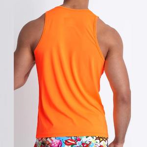 Meilleure qualité Respirant prix de gros nouveau Style 100% Coton logo design haute qualité nouveau matériau souple durable Hommes Maillot de corps - Product Image 3