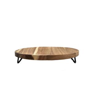 แม่พิมพ์ไม้ทรงกลมสไตล์เรียบง่าย เป็นมิตรกับสิ่งแวดล้อม สำหรับจัดแสดงขนมหวาน งานเลี้ยง จัดเลี้ยงนอกสถานที่ ตกแต่งเคาน์เตอร์ครัว - Product Image 4