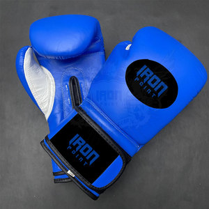 Guantes de boxeo de entrenamiento profesional hechos en cuero con logotipo personalizado de alta calidad que absorbe la humedad - Product Image 2