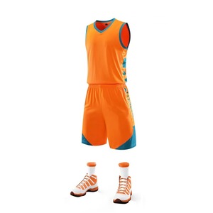 Vente en gros en stock, ensembles de basket-ball personnalisés pour hommes, uniformes, vêtements de sport respirants, maillot de basket-ball pour jeunes - Product Image 2
