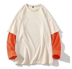 T-shirt pour hommes de qualité supérieure Top Tendance Couleur personnalisée Hommes Double Couche T-shirts pour hommes - Product Image 1