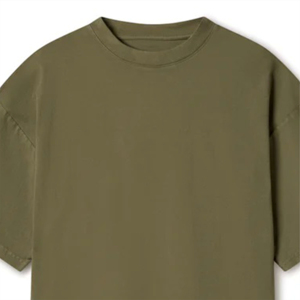 Camiseta de Jersey a Cuadros Personalizada de Alta Calidad para Hombre, Tejido Grueso, 100% Algodón, Talla Grande, Transpirable, Diseño Oversize con Ribete - Product Image 5