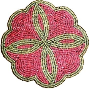 Juego de Manteles Individuales de Vidrio con Cuentas, Resistentes al Calor, Ecológicos, Personalizados, de Alta Calidad, con Serigrafía Artística - Product Image 1