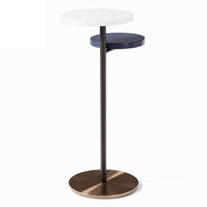 Nouvelle décoration intérieure Table d'appoint couleur blanc et or Table basse de forme ronde de nouveau style de haute qualité - Product Image 5